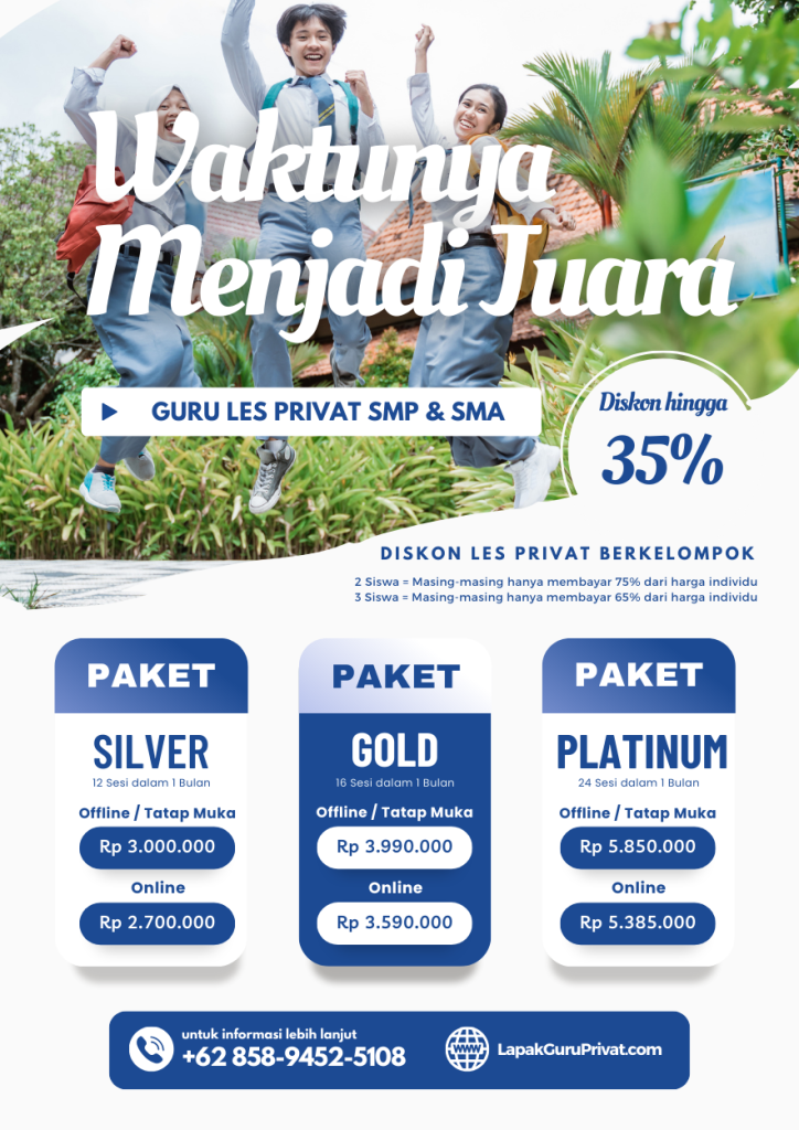 Harga Paket Guru Les Privat