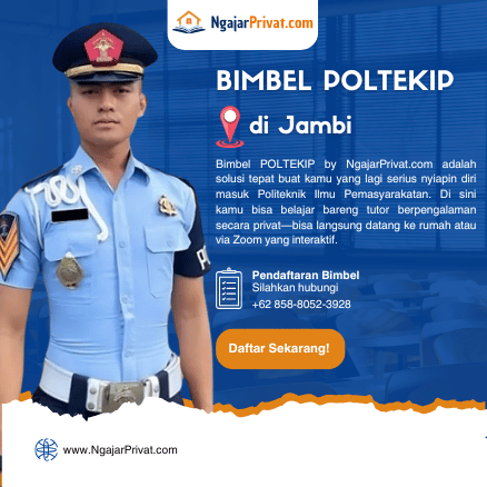 Bimbel POLTEKIP di Jambi: Persiapan Masuk POLTEKIP Lebih Fokus Bersama LapakGuruPrivat.com