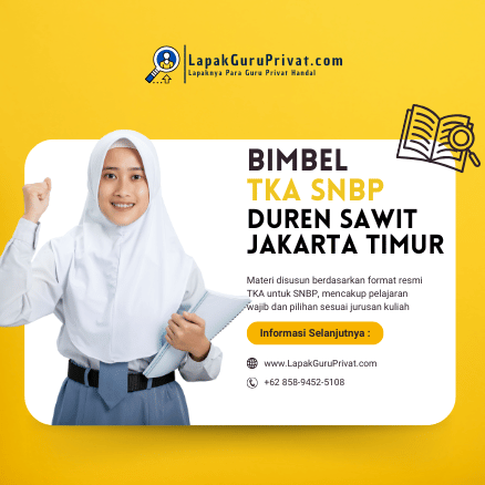 Bimbel TKA di Duren Sawit, Jakarta Timur